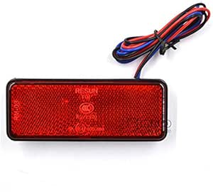S 12V LED Red Reflector Tail/Brake/Stop Light - For Jeep, SUV, Truck, Trailer (Universal Mount) LED Trailer Light