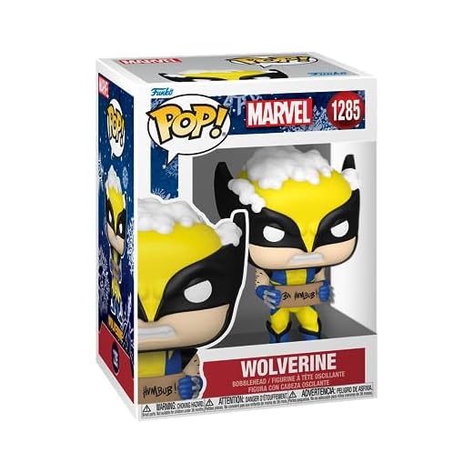 Funko Pop! Marvel: Holiday - Wolverine with Sign - Figura de Vinilo Coleccionable - Idea de Regalo- Mercancia Oficial - Juguetes para Niños y Adultos - Movies Fans - Muñeco para Coleccionistas