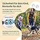 little Captain Zauberleine | kindersichere Hundeleine mit Magnetschlaufe | auch für Schul-, Therapie- und Begleithunde (Pfirsich Orange - Patina Grün)