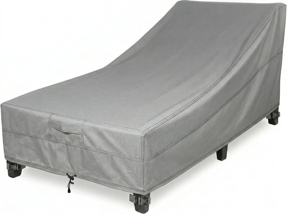 Housse de Chaise Longue Gear KHOMO Titan Gris Anti-Pluie et Poussière