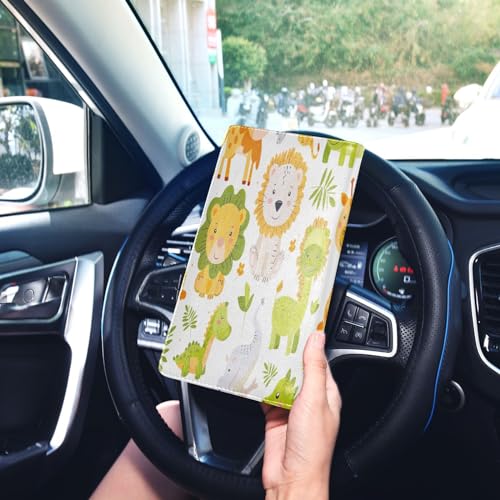 Organizador para auto de cuero miniatura 7
