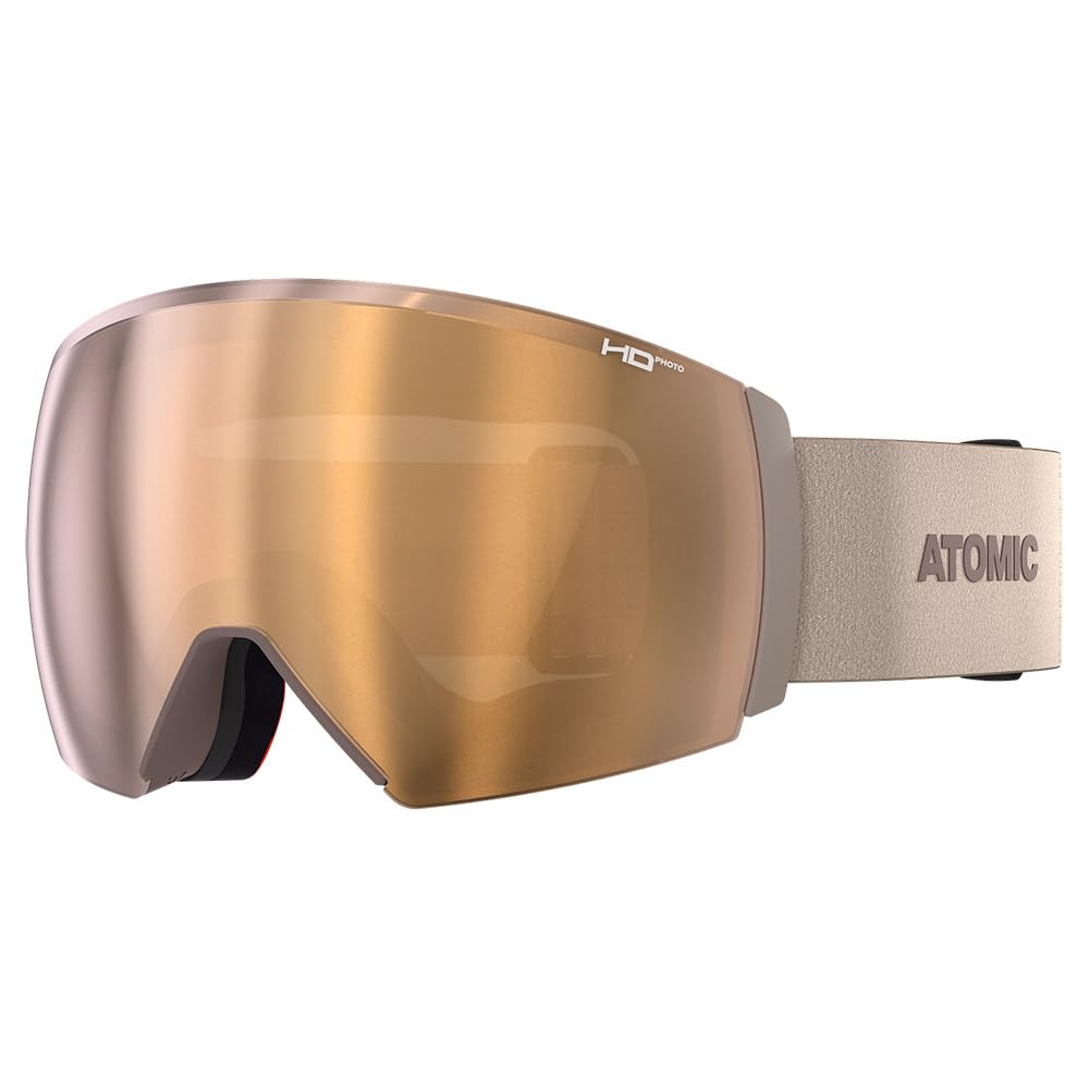 Atomic REVENT Q L HD Photo Lunettes de Ski et de Snowboard magnétiques avec Verre photochromique I Lunettes pour Homme et Femme avec Live Fit & OTG I avec lentille de Rechange et boîte EVA