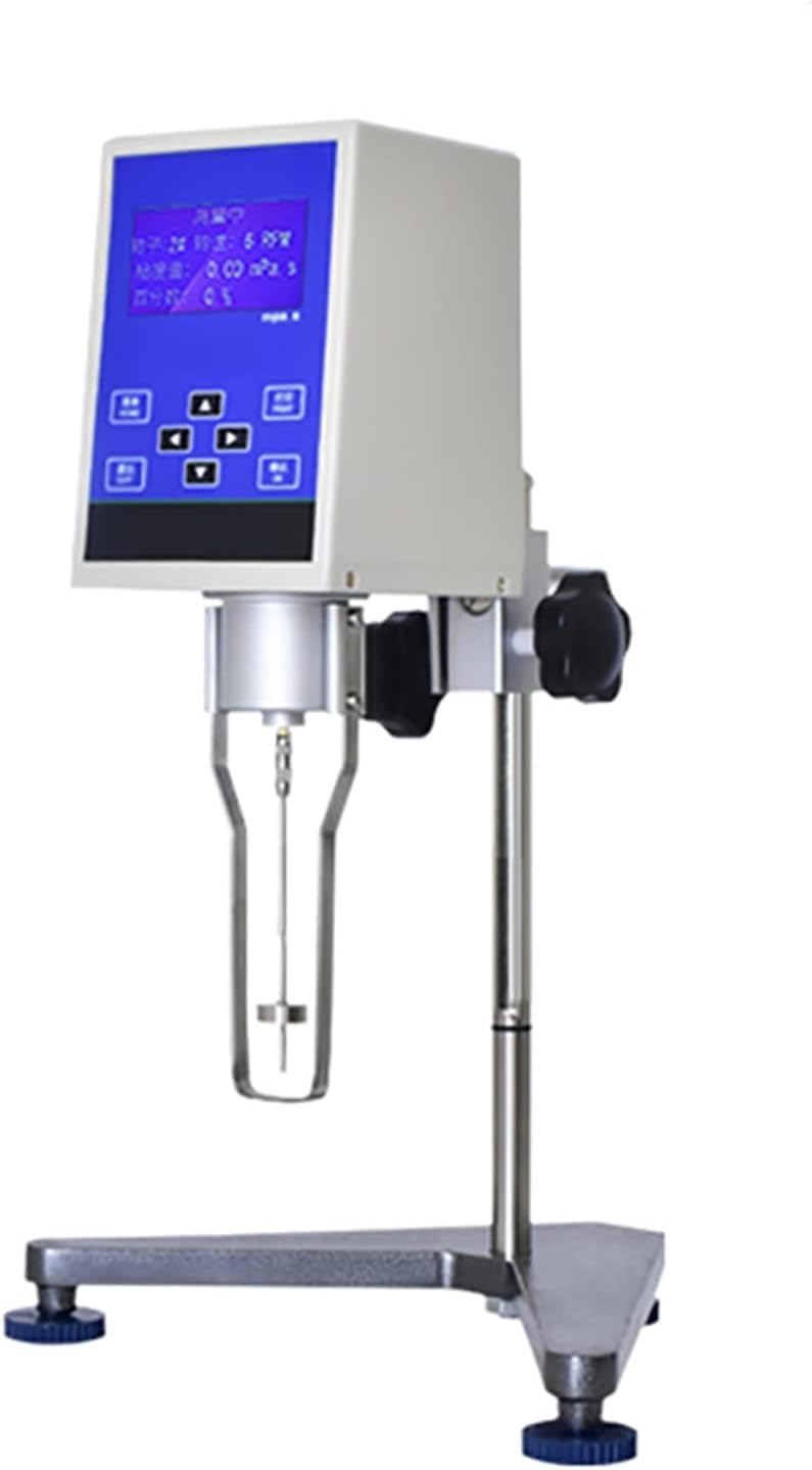 Spuzzo Visometer Digital Rotational Ndj-5/8/9S Rotary Digital Viscometer Viscosity Tester Rotational Viscosity Meter Fluidimeter With No. 1-4 Rotors 1-2000000 Mpa.s Viscosity Meter Lab Viscometers ( Color :