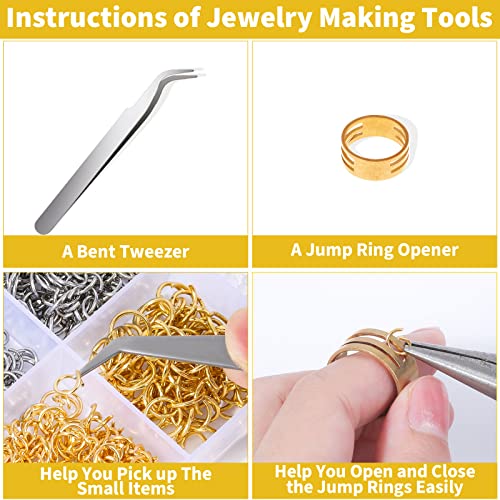 Modacraft 3202Pcs Earring Posts And Backs, Hypoallergenic Stud Earrings Making Supplies Kit Including Stainless Steel Earring Post Earring Backs, Rubber Earring Backs, Jump Rings For Jewelry Making #TOP7