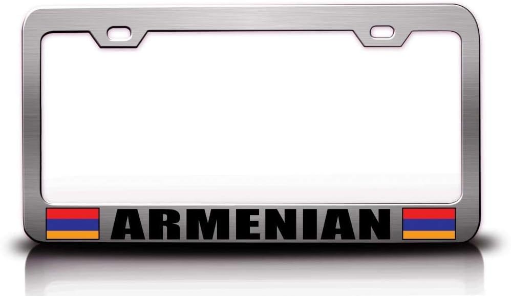 Armenian Flag Metal Car SUV Truck License Plate Frame Ch b94