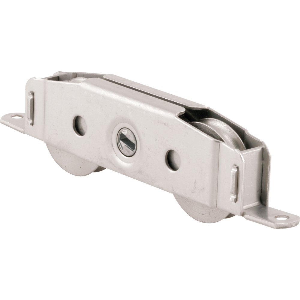 Roulette porte coulissante D 1910 en acier inoxydable avec double galet de 1-1/2 pouce