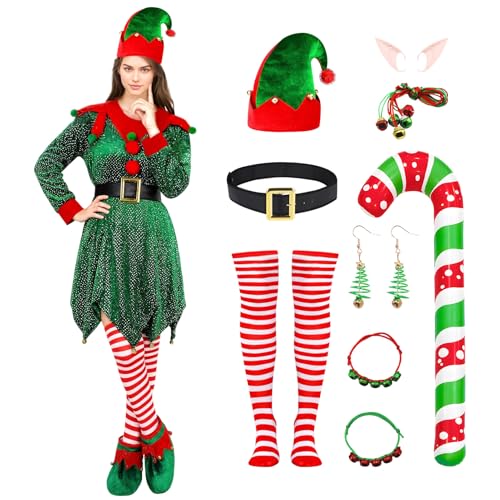 Harsever Elf Costume for Women Christmas...