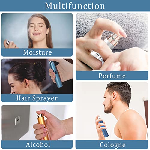 AOT 10ml Refillable Travel Perfume Atomiser Bottles, 4pcs Mini Refillable Perfume Bottle Aftershave Spray Bottle, Upgraded Travel Perfume Atomizer, Portable Perfume Pod for Outdoor Traveling - Image 7
