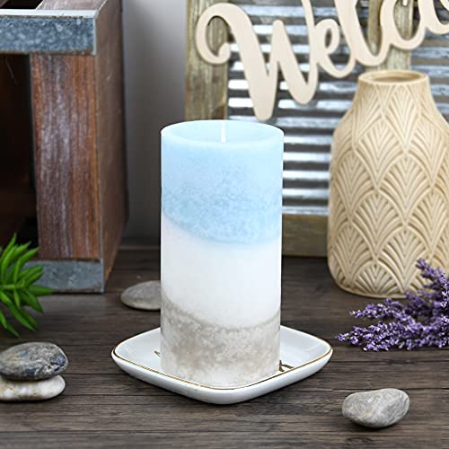 Jeco CPC-3616 3 X 6 Inch Lyr Vintage Linens Scented Pillar Candle thumb #1