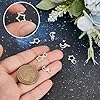 PH PandaHall 6pcs pendentifs en Argent Sterling 925, Pendentif Étoile Lune Pendentif Breloque Creux Breloques en Métal pour la Fabrication de Bijoux Bricolage Artisanat Collier Bracelet #2