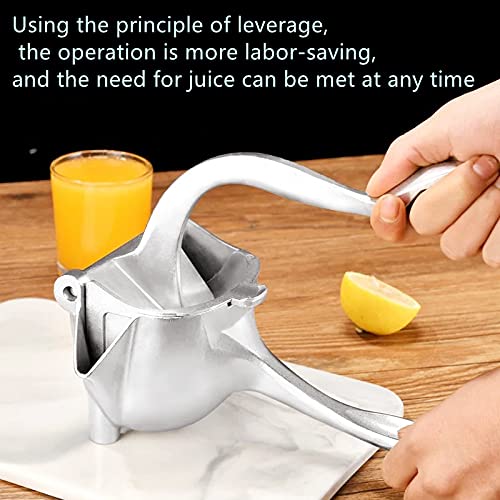 Manual Fruit Juicer, Stainless Steel Alloy Juicer Hand Press Lemon Juicer, Easy Fresh Fruit Juicer - immagine 6