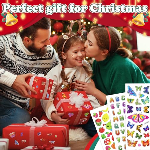 Miniatura 6 de Meafeng Pegatinas Para Niños 600 , 24pcs Pegatinas Infantiles 3d Puffy Stickers, Aplicable Gratificantes Regalos Scrapbooking, Que Incluyen Automóviles,Animales, Números, Frutas, Letras, Vida Marina