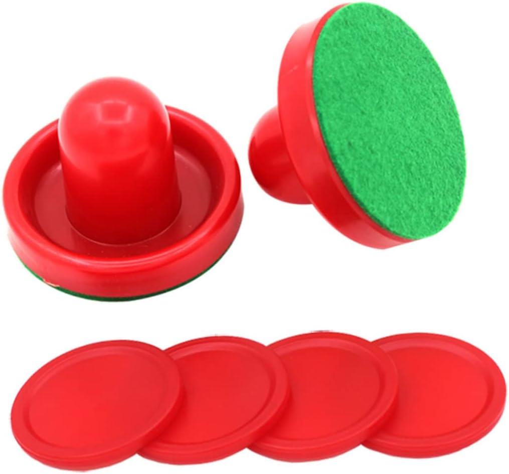Milisten 16pcs Air Hockey Pucks Replacement Kit Hockey Handles Paddles Replacement Equipment Accessories for Game Rooms