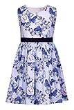 Reißverschluß am Rücken Happy Girls Mädchen Kleid mit Schmetterling Arctic Blue 931341