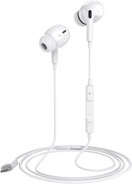 Earphones for iPhone 12, In-Ear Headphones for iPhone 7 Noise Isolating Stereo Earbuds with Mic Compatible with iPhone 13 Pro, iPhone 12, 11 Pro Max, iPhone X, iPhone XR XS Max iPhone 8 iPhone 7 Plus