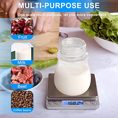 Gram Scale Small Digital Food Scale, 500G By 0.01Gram/0.001Ounce, Accurate Weighting, Meiya Multifunction Kitchen Scale For Jewelry/Baking/Soap, 9 Units, Tare Function, Lcd Display, Including Battery #TOP5
