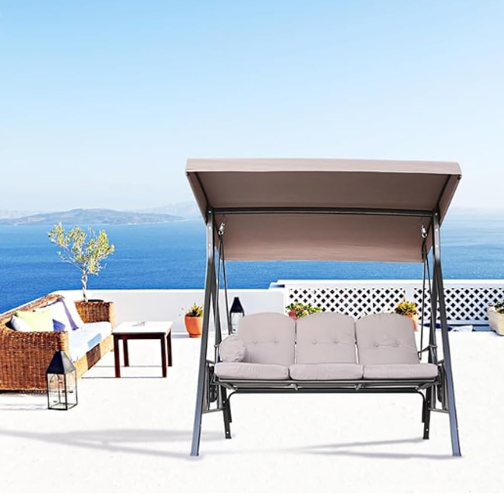 Telo di Ricambio per Altalena da Giardino, Impermeabile, 75x47x83x48 Pollici. Blue 83x48x9in(213x122x23cm)