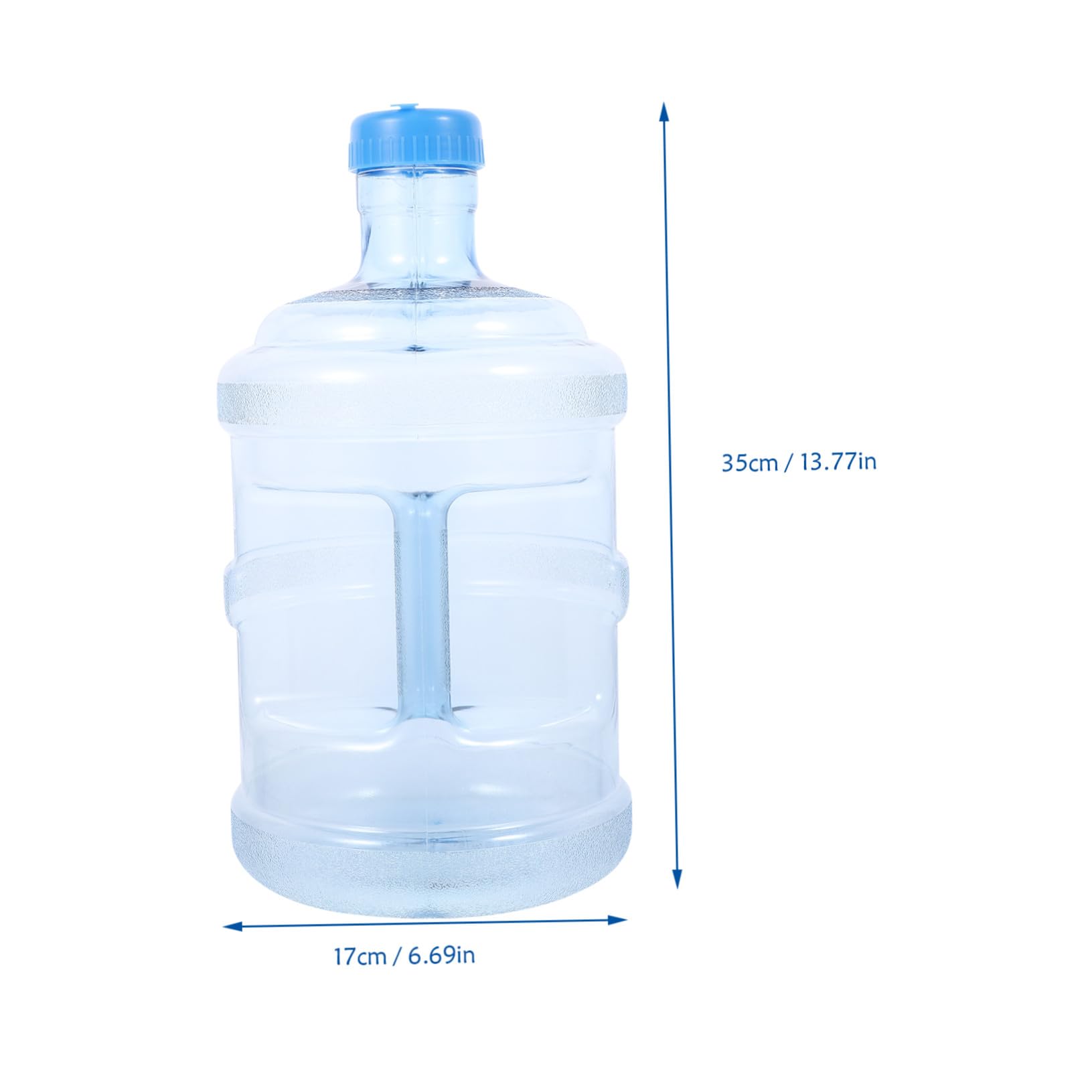 Wasserflasche Blau 5 Liter mit Griff PC und Schraubverschluss