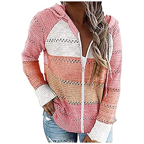 Risaho Damen Cardigan mit Knöpfen Damen Lang Offene Knöpfen Grobstrickjacke Cardigan Taschen Strickgewirk Pullover Mantel Cover