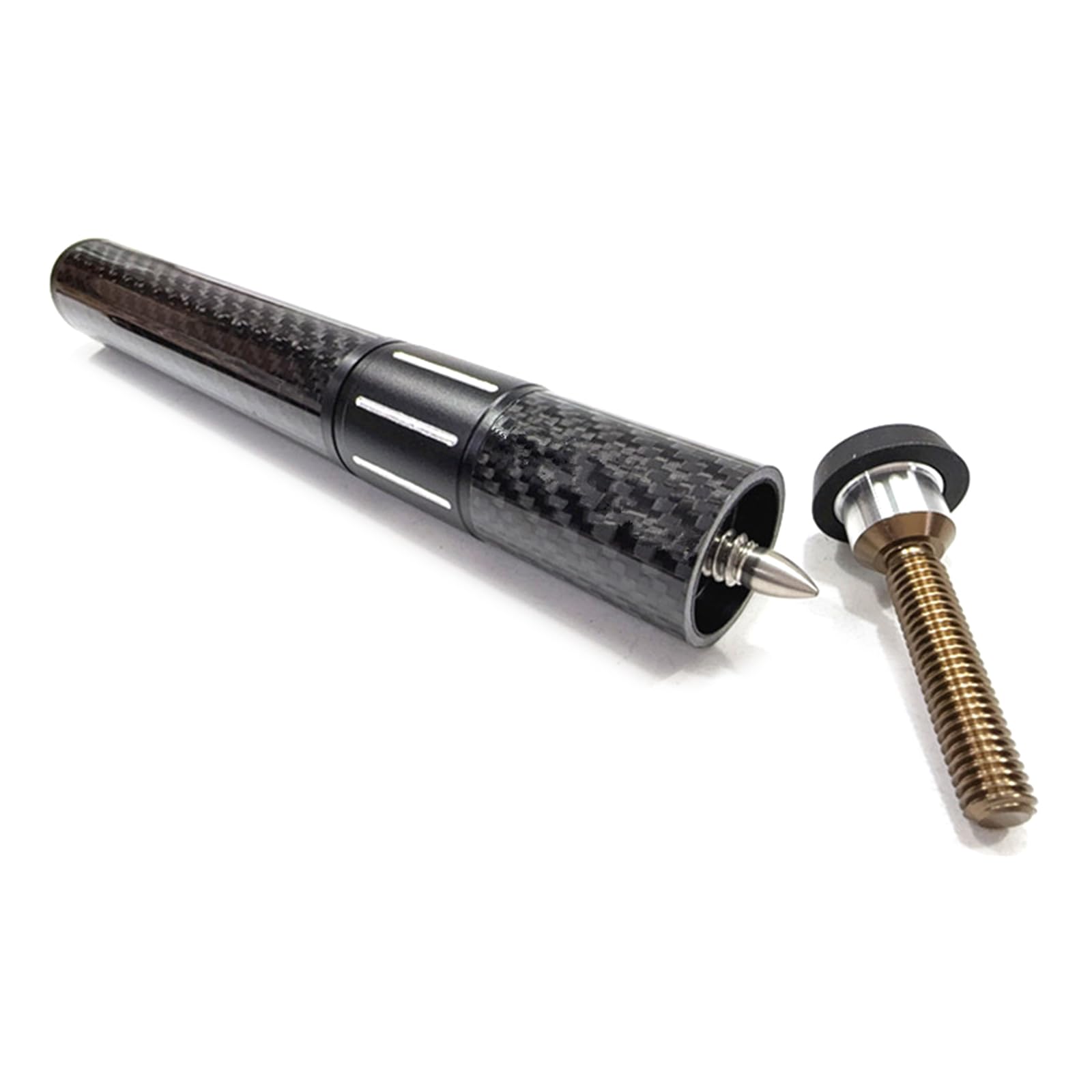 GTYLF Billiard Pool Cue Extender Carbon Fibers Cue Butt End Extension Cue Extension Billiard Light Weight Cue Extension Stick
