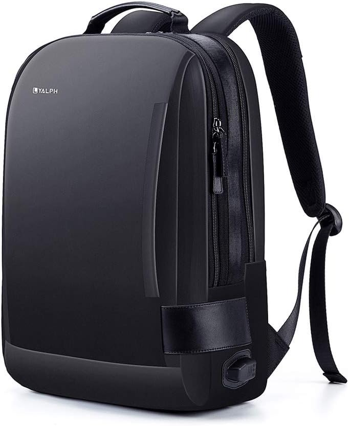 Laptop Backpack Business 15.6 inch Waterproof Secure Crossbody Laptop Backpack Scratchproof Anti-Theft Laptop Rucksack USB Charging and Water Resistant College Slim Office Men Backpack