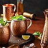 Moscow-Mix Moscow Mule Mugs - Set of 4-100% Pure Copper Mugs Large 16 oz - Food Safe - Premium Moscow Mule Cups Set of 4 - Solid Copper Cups Perfect Premium Gift #2