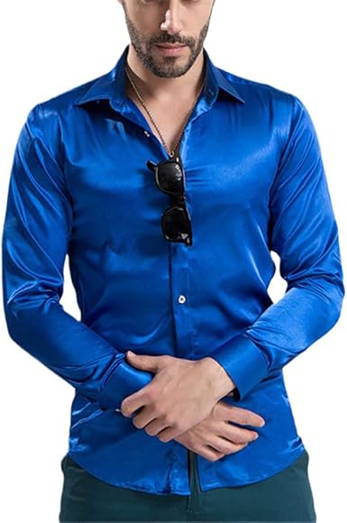 Smokinghemd blau Clearance