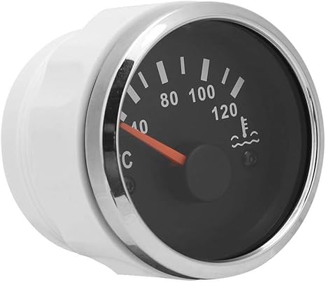 Amazon Co Jp 水温度計 電磁水温度計52ミリメートル12 24v車水温計40 1 24v水温計 ゲージ 車 バイク