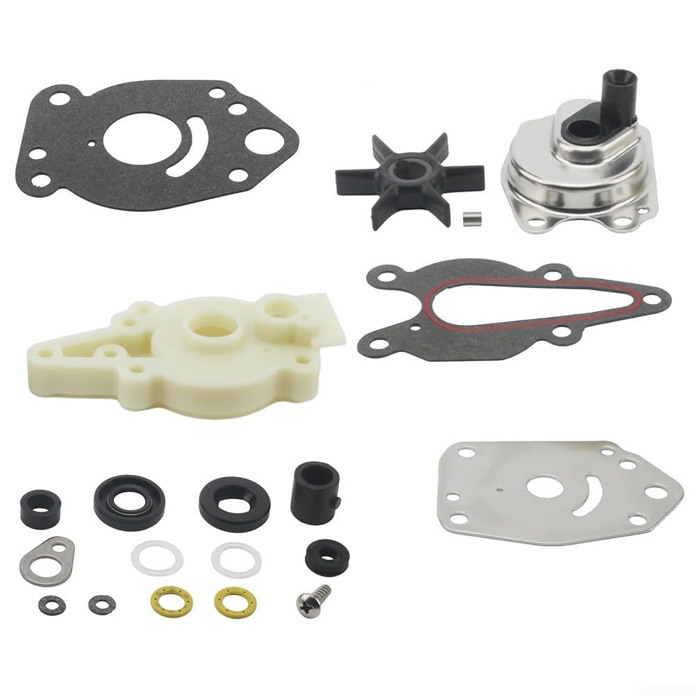 Kit pompa dell'acqua fuoribordo in acciaio inox plastica durevole | Compatibile con Mariner Force, sostituisce OEM 46-42089A3, ripristina le prestazioni