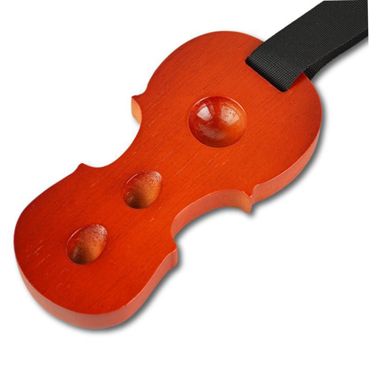 SHOWERORO Supporto Per Perno Terminale Violoncello in Legno Mogano 3 Fori Regolabili, Base Antiscivolo Per Protezione Pavimento e Trasporto Leggero