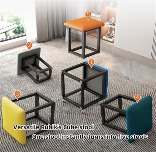 Banc carré polyvalent en cuir blanc pour optimiser un petit salon - 4