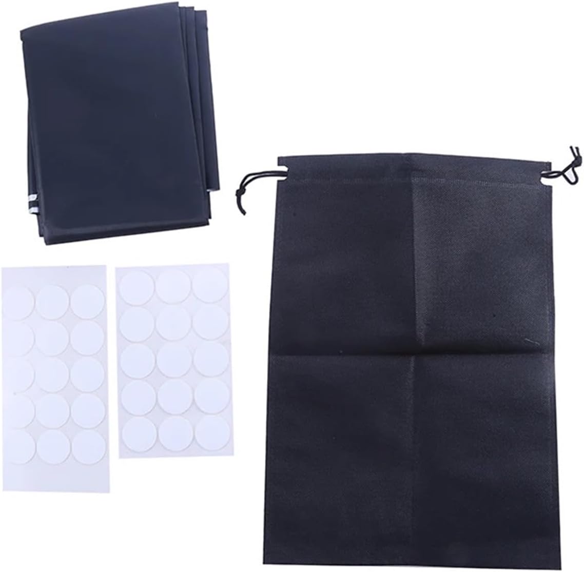 Self-Adhesive Pleated Blinds Half Blackout Windows Curtains for Kitchen Bathroom Balcony Shades for Coffee/Office Window for Window(Excluding Tools,150X300CM)