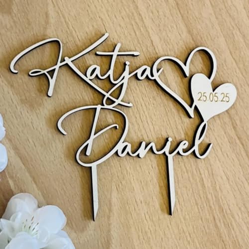 NoriKids Cake-Topper personalisiert & handgefertigt – Tortenstecker aus Holz – Tortendeko...