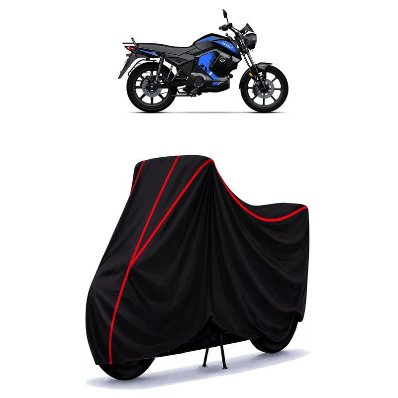 Image of Revolt RV 1 Water Resistant Bike Cover for All Motorcycles & Rain | Heavy Duty Taffeta Fabric | UV Protection, Dustproof, Scratchproof | All Weather Two Wheeler Body Cover with Elastic Bottom