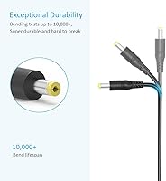 Vista 5 de Belker Paquete de 2 cables de extensión CC de 3 y 6 pies, cable de extensión de alimentación de 12 voltios para cámara de seguridad IP CCTV, cámara