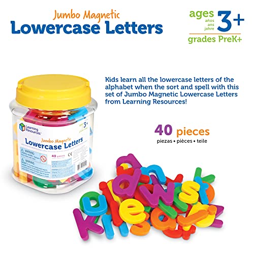 image for Learning Resources Jumbo Magnetic Lowercase Letters, Develops Letter a