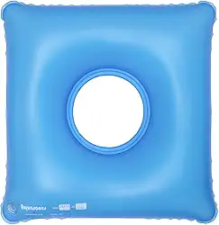 Almofada Inflável Quadrada Com Orifício Anti-escaras - Aquasonus