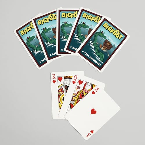 Baraja Bigfoot Atrapando al Monstruo del Lago Ness 52 Cartas miniatura 7