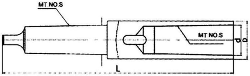 Morse Taper Adapter Reducing Drill Chuck Sleeve for Lathe Milling (MT3 Outside to MT4 Inside)