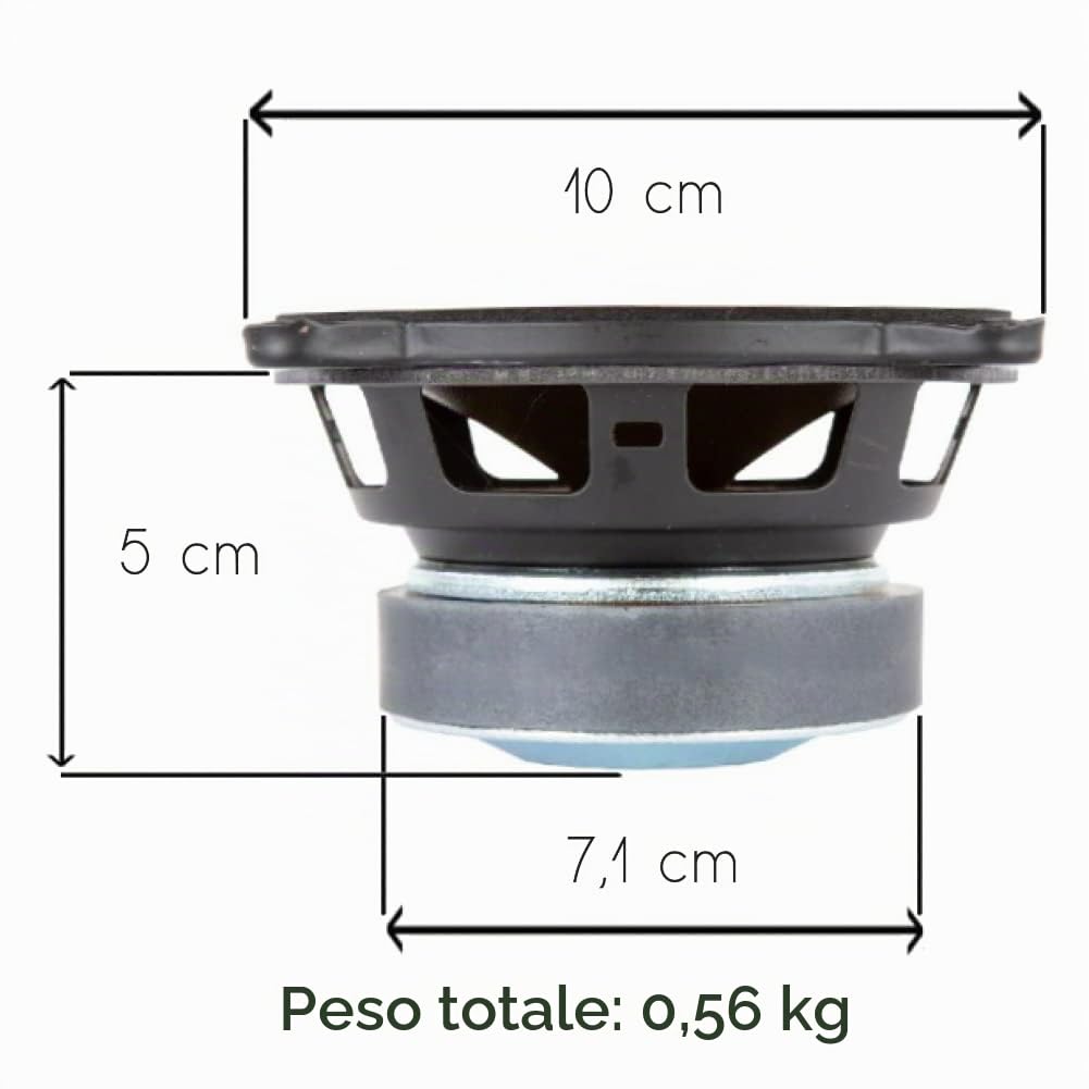 1 WOOFER FAITAL PRO 4FE35 8 ohm altoparlante diffusore da 10 cm 100 mm 4" di diametro da 30 watt rms e 60 watt max per casa sensibilità 91 db, 1 pezzo