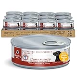 Dave's Pet Food Kidney Support Dog Food (Tuna Pate), Non-Prescription, Low Phosphorus, Low Sodium, Wet Canned, Renal Kidney Care, Vet Formulated, 5.5 oz (24 Pack)