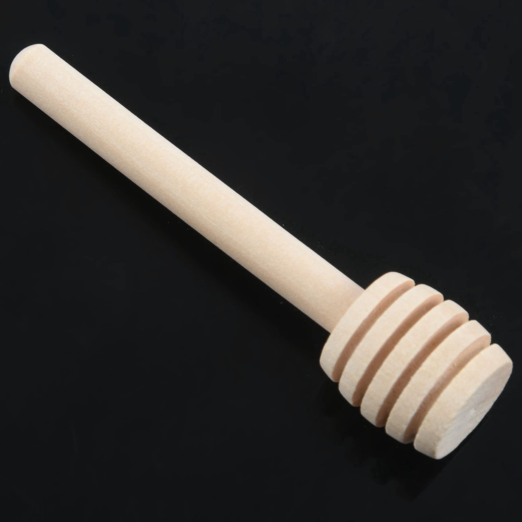 500 Stück Mini 7,6 cm -Honiglöffel, einzeln verpackt, Server für Honiggläser, mit Nieselholz