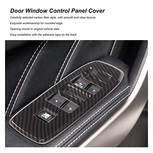 Couvercle de panneau de commande de fenêtre pour Ford Ranger en carbone ABS x4 - 4