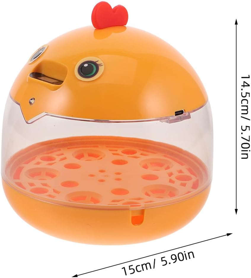 CALLARON Mini Automatic Egg Incubator 5-Egg Turning Tray Lid USB-Powered Poultry Egg Hatching Equipment Quail Chicken at Home