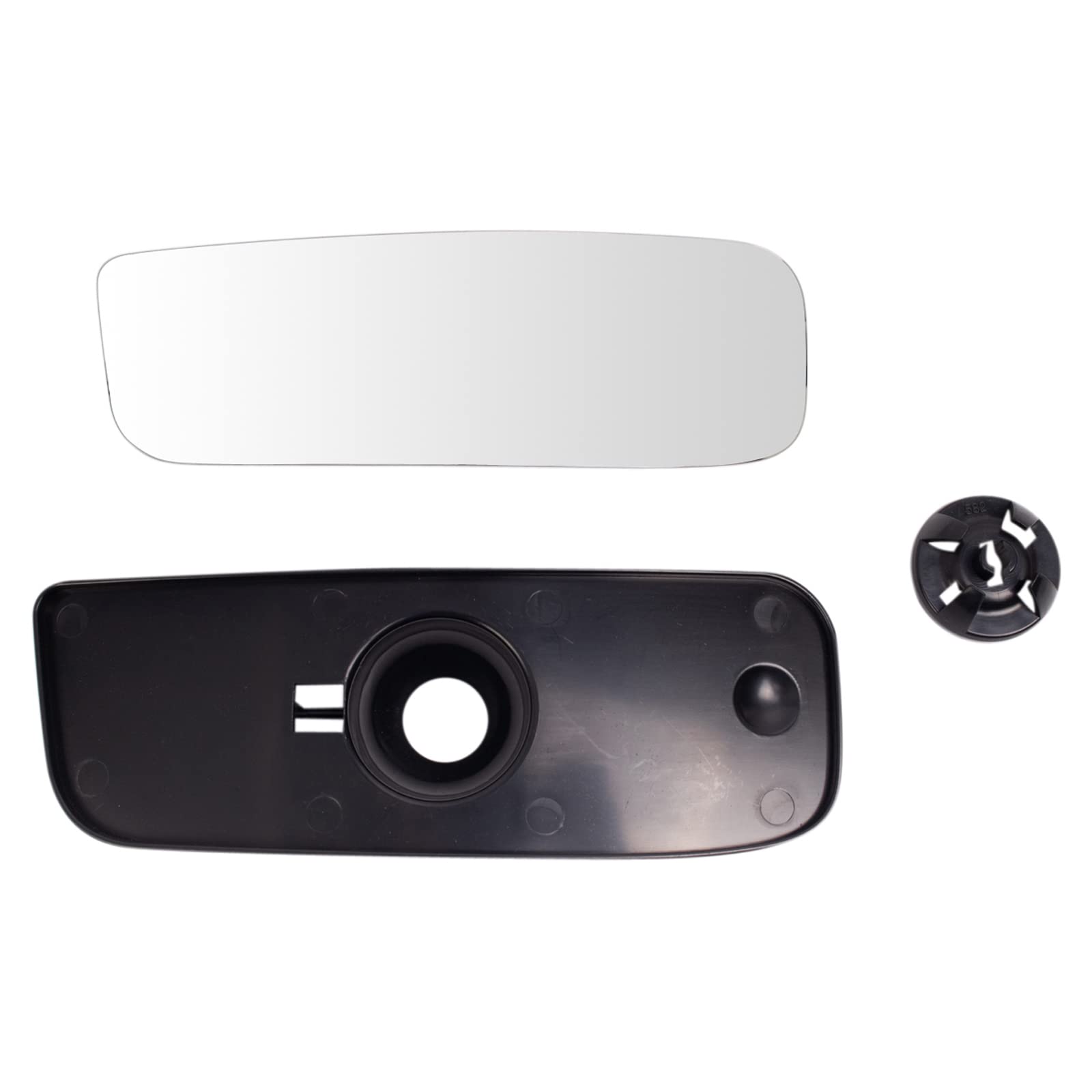 TRQ Side View Door Mirror Lower Convex Glass RH for Nissan NV Van Non-Tow