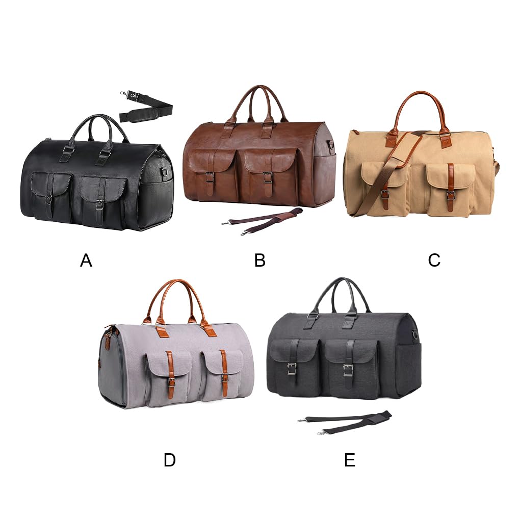 Maleta colgante funcional 2 en 1, bolsa de viaje de negocios para ejecutivos ocupados, ropa de viaje de PU, bolsa de equipaje de mano