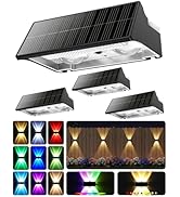 AGPTEK Set van 4 tuinlampen op zonne-energie, led