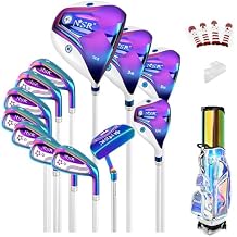 Ladies Golf Clubs Set with Bag, 12 Pieces Professional Women Complete Golf Clubs Set, Beginners Full Set, Right Hand, Pullet Putter, Head Covers Inculded