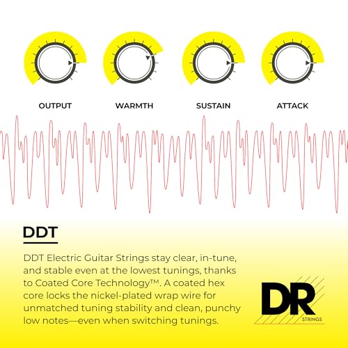Cordes guitare électrique 7 cordes DR E DROP DDT7-10 drop tuning - 4