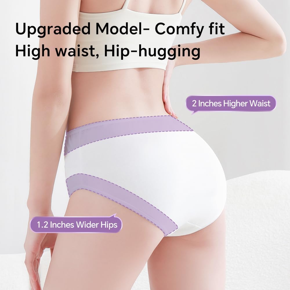 Disposable Underwear for Women, High Waisted Ladies Panties for Travel Maternity Postpartum,10/20 Pack White Briefs - Image 2